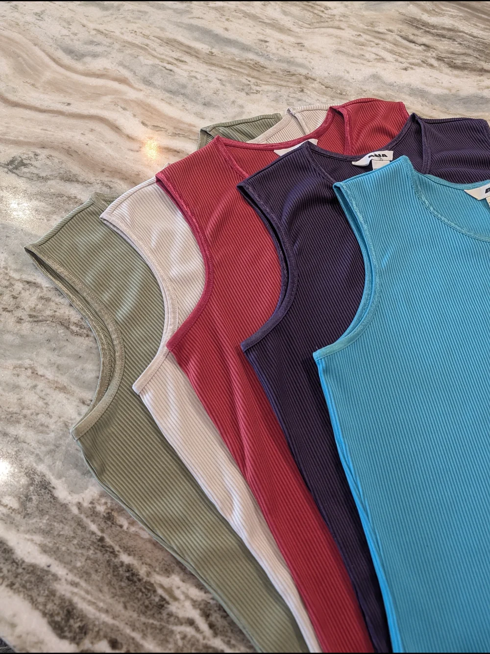 Alia Ribbed Tank Top Set - Picture 2 of 4